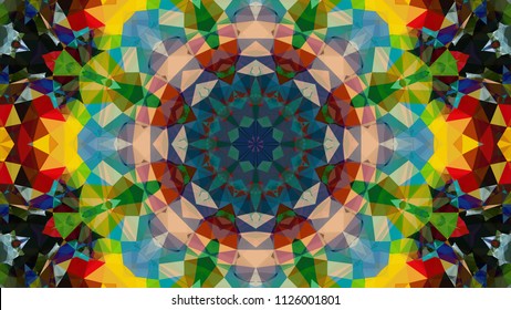 Geometric design, Mosaic of a vector kaleidoscope, abstract Mosaic Background, colorful Futuristic Background, geometric pattern, EPS 10 Vector illustration.