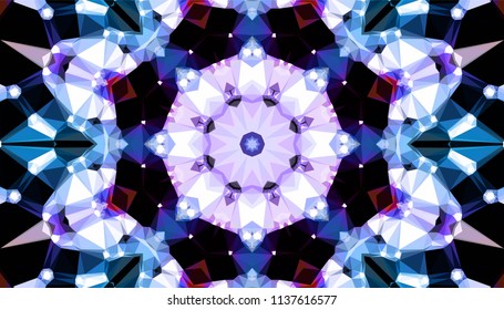 Geometric design, Mosaic of a vector kaleidoscope, abstract Mosaic Background, colorful Futuristic Background, geometric Triangular Pattern. Mosaic texture. Stained glass effect. EPS 10 Vector