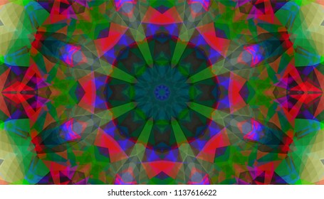 Geometric design, Mosaic of a vector kaleidoscope, abstract Mosaic Background, colorful Futuristic Background, geometric Triangular Pattern. Mosaic texture. Stained glass effect. EPS 10 Vector