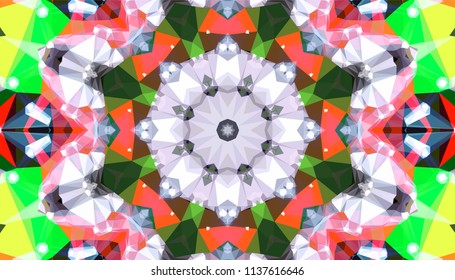 Geometric design, Mosaic of a vector kaleidoscope, abstract Mosaic Background, colorful Futuristic Background, geometric Triangular Pattern. Mosaic texture. Stained glass effect. EPS 10 Vector