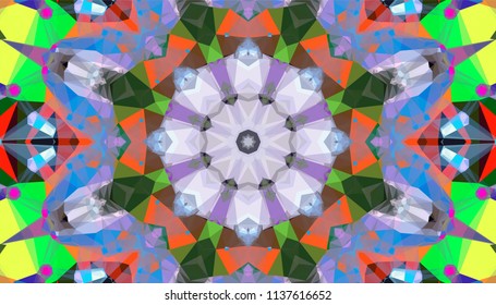 Geometric design, Mosaic of a vector kaleidoscope, abstract Mosaic Background, colorful Futuristic Background, geometric Triangular Pattern. Mosaic texture. Stained glass effect. EPS 10 Vector