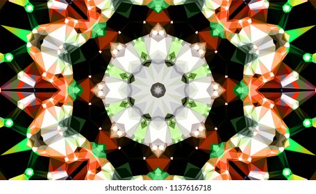 Geometric design, Mosaic of a vector kaleidoscope, abstract Mosaic Background, colorful Futuristic Background, geometric Triangular Pattern. Mosaic texture. Stained glass effect. EPS 10 Vector