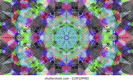 Geometric design, Mosaic of a vector kaleidoscope, abstract Mosaic Background, colorful Futuristic Background, geometric Triangular Pattern. Mosaic texture. Stained glass effect. EPS 10 Vector