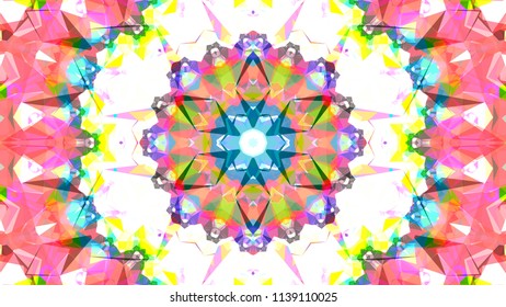 Geometric design, Mosaic of a vector kaleidoscope, abstract Mosaic Background, colorful Futuristic Background, geometric Triangular Pattern. Mosaic texture. Stained glass effect. EPS 10 Vector
