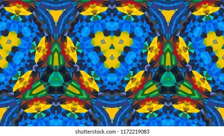 Geometric design, Mosaic of a vector kaleidoscope, abstract Mosaic Background, colorful Futuristic Background, geometric Triangular Pattern. Mosaic texture. Stained glass effect. EPS 10 Vector
