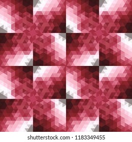 Geometric design, Mosaic of a vector kaleidoscope, abstract Mosaic Background, colorful Futuristic Background, geometric Triangular Pattern. Mosaic texture. Stained glass effect. EPS 10 Vector
