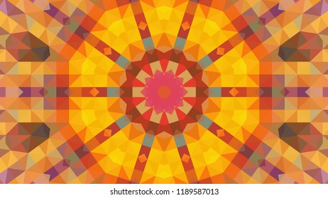 Geometric design, Mosaic of a vector kaleidoscope, abstract Mosaic Background, colorful Futuristic Background, geometric Triangular Pattern. Mosaic texture. Stained glass effect. EPS 10 Vector