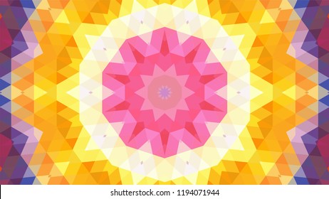 Geometric design, Mosaic of a vector kaleidoscope, abstract Mosaic Background, colorful Futuristic Background, geometric Triangular Pattern. Mosaic texture. Stained glass effect. EPS 10 Vector