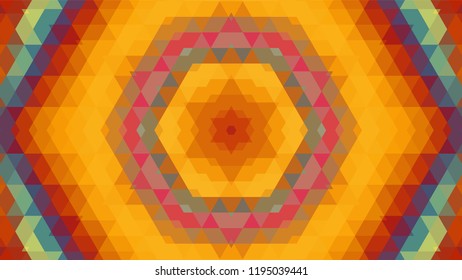 Geometric design, Mosaic of a vector kaleidoscope, abstract Mosaic Background, colorful Futuristic Background, geometric Triangular Pattern. Mosaic texture. Stained glass effect. EPS 10 Vector