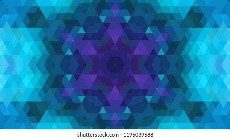 Geometric design, Mosaic of a vector kaleidoscope, abstract Mosaic Background, colorful Futuristic Background, geometric Triangular Pattern. Mosaic texture. Stained glass effect. EPS 10 Vector