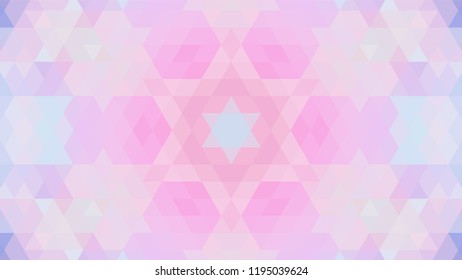 Geometric design, Mosaic of a vector kaleidoscope, abstract Mosaic Background, colorful Futuristic Background, geometric Triangular Pattern. Mosaic texture. Stained glass effect. EPS 10 Vector
