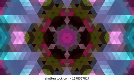 Geometric design, Mosaic of a vector kaleidoscope, abstract Mosaic Background, colorful Futuristic Background, geometric Triangular Pattern. Mosaic texture. Stained glass effect. EPS 10 Vector