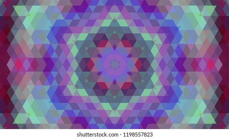 Geometric design, Mosaic of a vector kaleidoscope, abstract Mosaic Background, colorful Futuristic Background, geometric Triangular Pattern. Mosaic texture. Stained glass effect. EPS 10 Vector