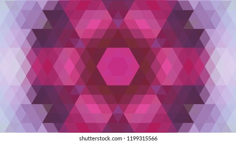 Geometric design, Mosaic of a vector kaleidoscope, abstract Mosaic Background, colorful Futuristic Background, geometric Triangular Pattern. Mosaic texture. Stained glass effect. EPS 10 Vector