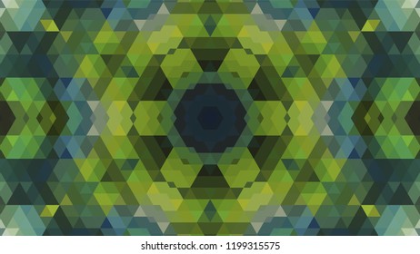 Geometric design, Mosaic of a vector kaleidoscope, abstract Mosaic Background, colorful Futuristic Background, geometric Triangular Pattern. Mosaic texture. Stained glass effect. EPS 10 Vector