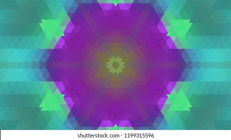 Geometric design, Mosaic of a vector kaleidoscope, abstract Mosaic Background, colorful Futuristic Background, geometric Triangular Pattern. Mosaic texture. Stained glass effect. EPS 10 Vector
