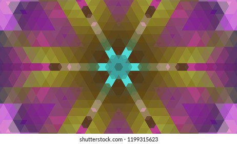 Geometric design, Mosaic of a vector kaleidoscope, abstract Mosaic Background, colorful Futuristic Background, geometric Triangular Pattern. Mosaic texture. Stained glass effect. EPS 10 Vector
