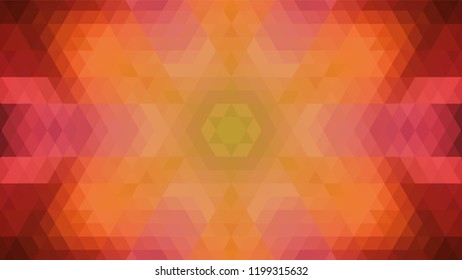 Geometric design, Mosaic of a vector kaleidoscope, abstract Mosaic Background, colorful Futuristic Background, geometric Triangular Pattern. Mosaic texture. Stained glass effect. EPS 10 Vector