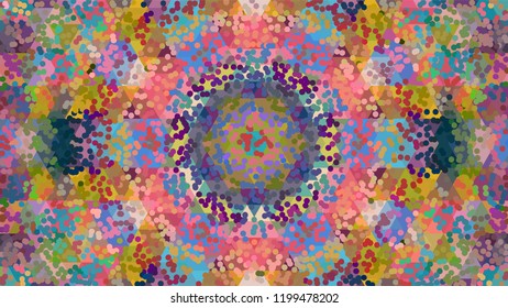 Geometric design, Mosaic of a vector kaleidoscope, abstract Mosaic Background, colorful Futuristic Background, geometric Triangular Pattern. Mosaic texture. Stained glass effect. EPS 10 Vector