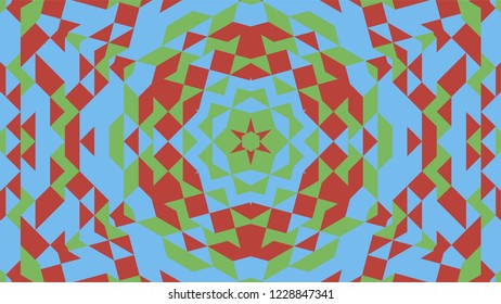 Geometric design, Mosaic of a vector kaleidoscope, abstract Mosaic Background, colorful Futuristic Background, geometric Triangular Pattern. Mosaic texture. Stained glass effect. EPS 10 Vector