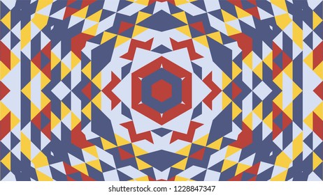 Geometric design, Mosaic of a vector kaleidoscope, abstract Mosaic Background, colorful Futuristic Background, geometric Triangular Pattern. Mosaic texture. Stained glass effect. EPS 10 Vector