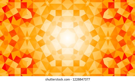 Geometric design, Mosaic of a vector kaleidoscope, abstract Mosaic Background, colorful Futuristic Background, geometric Triangular Pattern. Mosaic texture. Stained glass effect. EPS 10 Vector