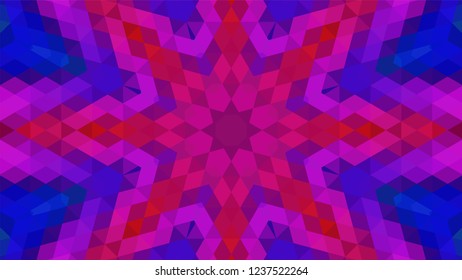 Geometric design, Mosaic of a vector kaleidoscope, abstract Mosaic Background, colorful Futuristic Background, geometric Triangular Pattern. Mosaic texture. Stained glass effect. EPS 10 Vector