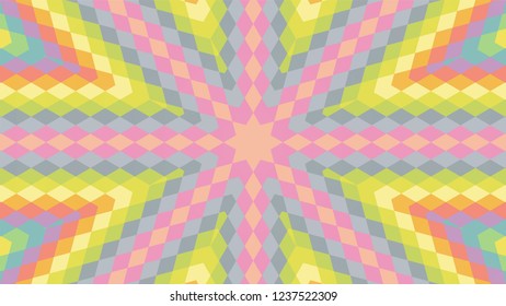 Geometric design, Mosaic of a vector kaleidoscope, abstract Mosaic Background, colorful Futuristic Background, geometric Triangular Pattern. Mosaic texture. Stained glass effect. EPS 10 Vector