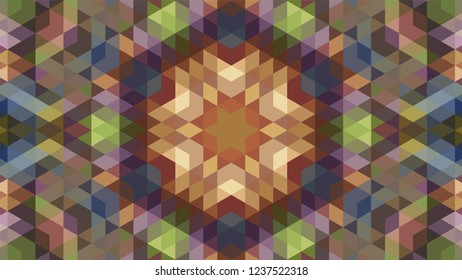 Geometric design, Mosaic of a vector kaleidoscope, abstract Mosaic Background, colorful Futuristic Background, geometric Triangular Pattern. Mosaic texture. Stained glass effect. EPS 10 Vector