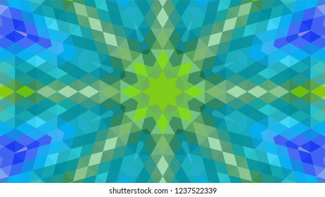Geometric design, Mosaic of a vector kaleidoscope, abstract Mosaic Background, colorful Futuristic Background, geometric Triangular Pattern. Mosaic texture. Stained glass effect. EPS 10 Vector