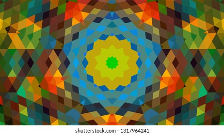 Geometric design, Mosaic of a vector kaleidoscope, abstract Mosaic Background, colorful Futuristic Background, geometric Triangular Pattern. Mosaic texture. Stained glass effect. EPS 10 Vector