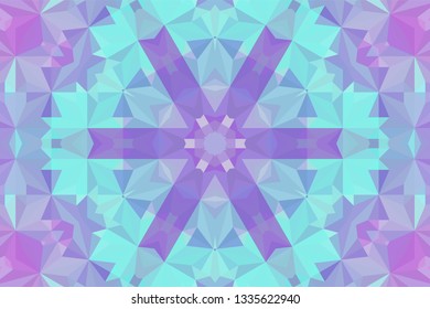 Geometric design, Mosaic of a vector kaleidoscope, abstract Mosaic Background, colorful Futuristic Background, geometric Triangular Pattern. Mosaic texture. Stained glass effect. EPS 10 Vector