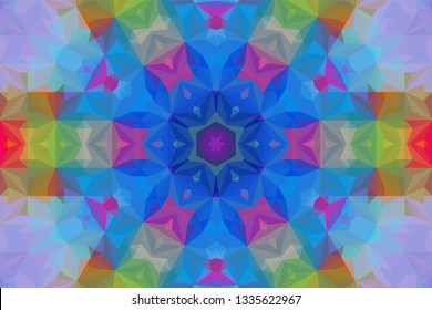 Geometric design, Mosaic of a vector kaleidoscope, abstract Mosaic Background, colorful Futuristic Background, geometric Triangular Pattern. Mosaic texture. Stained glass effect. EPS 10 Vector