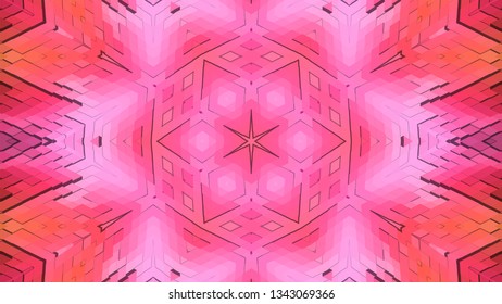 Geometric design, Mosaic of a vector kaleidoscope, abstract Mosaic Background, colorful Futuristic Background, geometric Triangular Pattern. Mosaic texture. Stained glass effect. EPS 10 Vector