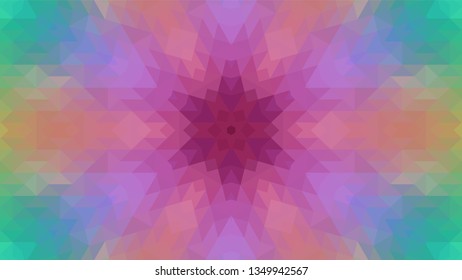 Geometric design, Mosaic of a vector kaleidoscope, abstract Mosaic Background, colorful Futuristic Background, geometric Triangular Pattern. Mosaic texture. Stained glass effect. EPS 10 Vector