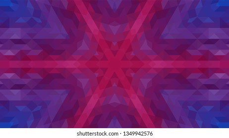 Geometric design, Mosaic of a vector kaleidoscope, abstract Mosaic Background, colorful Futuristic Background, geometric Triangular Pattern. Mosaic texture. Stained glass effect. EPS 10 Vector