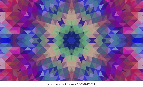 Geometric design, Mosaic of a vector kaleidoscope, abstract Mosaic Background, colorful Futuristic Background, geometric Triangular Pattern. Mosaic texture. Stained glass effect. EPS 10 Vector