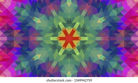 Geometric design, Mosaic of a vector kaleidoscope, abstract Mosaic Background, colorful Futuristic Background, geometric Triangular Pattern. Mosaic texture. Stained glass effect. EPS 10 Vector