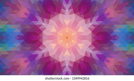 Geometric design, Mosaic of a vector kaleidoscope, abstract Mosaic Background, colorful Futuristic Background, geometric Triangular Pattern. Mosaic texture. Stained glass effect. EPS 10 Vector