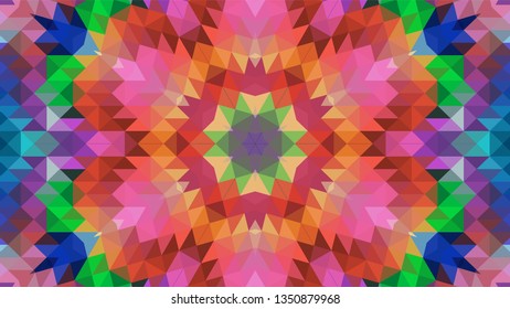 Geometric design, Mosaic of a vector kaleidoscope, abstract Mosaic Background, colorful Futuristic Background, geometric Triangular Pattern. Mosaic texture. Stained glass effect. EPS 10 Vector