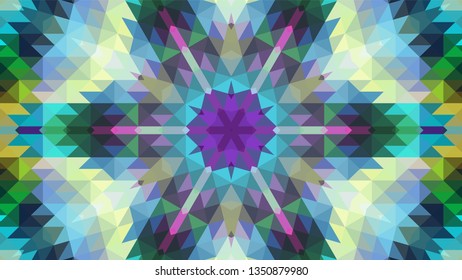 Geometric design, Mosaic of a vector kaleidoscope, abstract Mosaic Background, colorful Futuristic Background, geometric Triangular Pattern. Mosaic texture. Stained glass effect. EPS 10 Vector