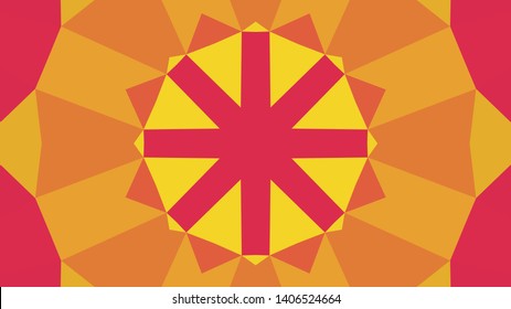Geometric design, Mosaic of a vector kaleidoscope, abstract Mosaic Background, colorful Futuristic Background, geometric Triangular Pattern. Mosaic texture. Stained glass effect. EPS 10 Vector