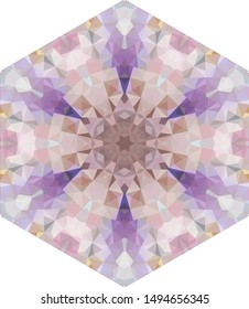 Geometric design, Mosaic of a vector kaleidoscope, abstract Mosaic Background, colorful Futuristic Background, geometric Triangular Pattern. Mosaic texture. Stained glass effect. EPS 10 Vector