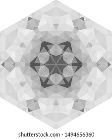 Geometric design, Mosaic of a vector kaleidoscope, abstract Mosaic Background, colorful Futuristic Background, geometric Triangular Pattern. Mosaic texture. Stained glass effect. EPS 10 Vector