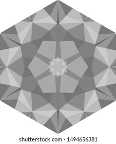 Geometric design, Mosaic of a vector kaleidoscope, abstract Mosaic Background, colorful Futuristic Background, geometric Triangular Pattern. Mosaic texture. Stained glass effect. EPS 10 Vector