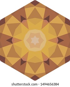 Geometric design, Mosaic of a vector kaleidoscope, abstract Mosaic Background, colorful Futuristic Background, geometric Triangular Pattern. Mosaic texture. Stained glass effect. EPS 10 Vector