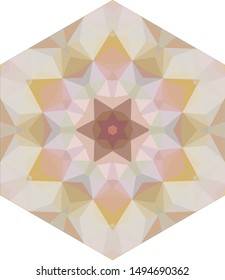 Geometric design, Mosaic of a vector kaleidoscope, abstract Mosaic Background, colorful Futuristic Background, geometric Triangular Pattern. Mosaic texture. Stained glass effect. EPS 10 Vector