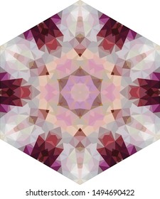 Geometric design, Mosaic of a vector kaleidoscope, abstract Mosaic Background, colorful Futuristic Background, geometric Triangular Pattern. Mosaic texture. Stained glass effect. EPS 10 Vector