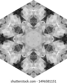 Geometric design, Mosaic of a vector kaleidoscope, abstract Mosaic Background, colorful Futuristic Background, geometric Triangular Pattern. Mosaic texture. Stained glass effect. EPS 10 Vector