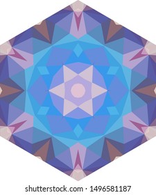 Geometric design, Mosaic of a vector kaleidoscope, abstract Mosaic Background, colorful Futuristic Background, geometric Triangular Pattern. Mosaic texture. Stained glass effect. EPS 10 Vector